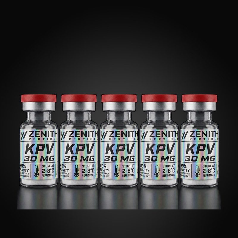 KPV — 5 × 30 mg · 5 Vials — Kit mit gelabelten Vials